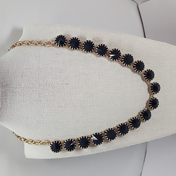J. Crew Jewelry - J. Crew Gold Tone & Black Statement Necklace